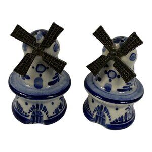 Delft Windmill Salt & Pepper Shakers